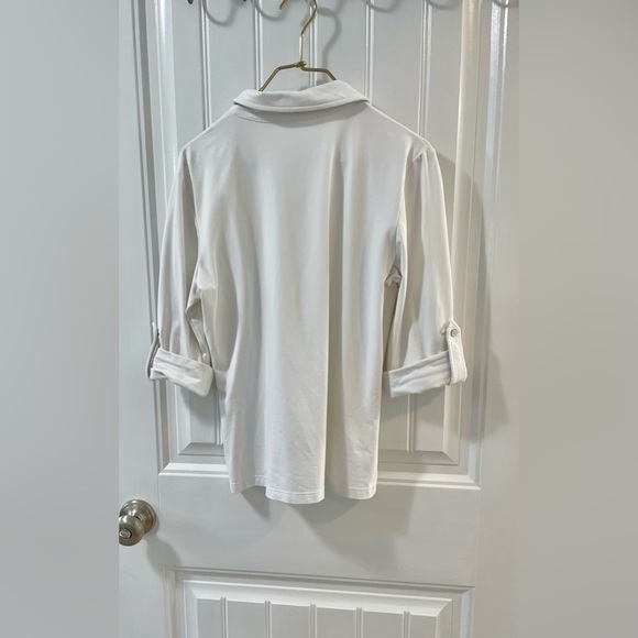 J. McLaughlin Classic White Button-Down Shirt - Picture 2 of 9